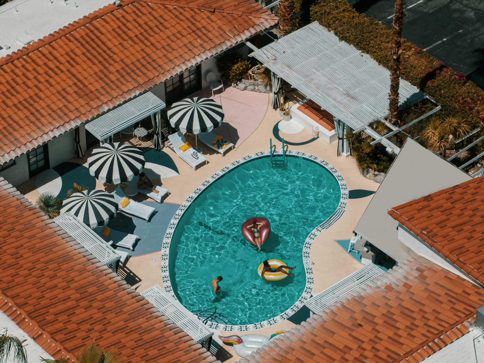 The Spirit of Sofia boutique hotel pool area.