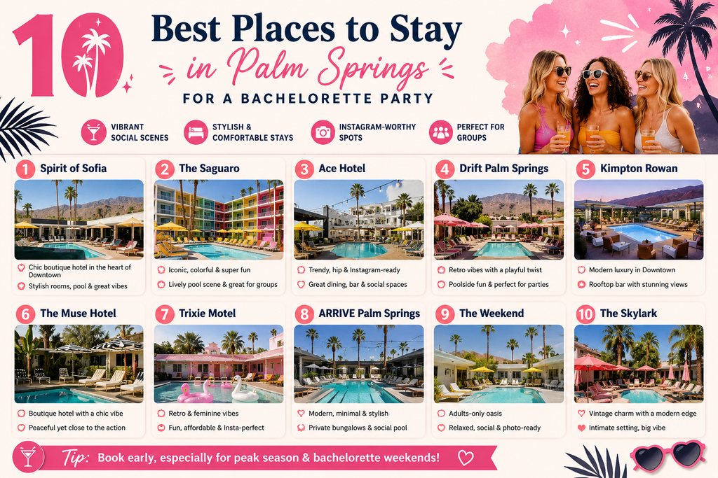 10 Best Places to Stay in Palm Springs for a Bachelorette Party