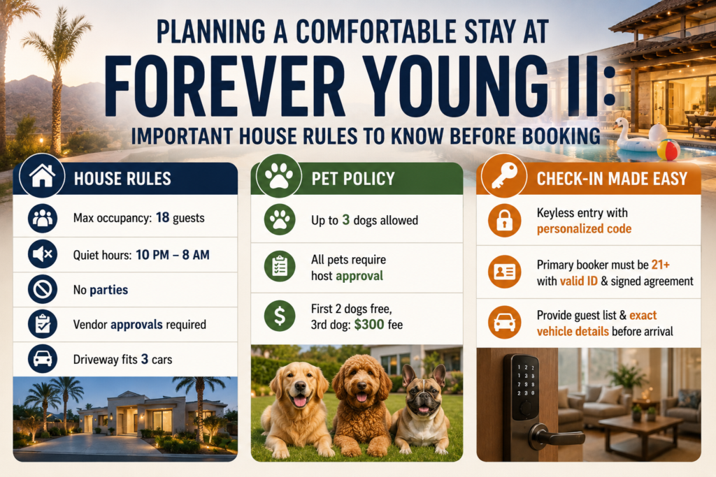 Pokémon-Inspired Vacation Rental Near Coachella: 8 Stays 2026 8 Planning a Comfortable Stay at Forever Young