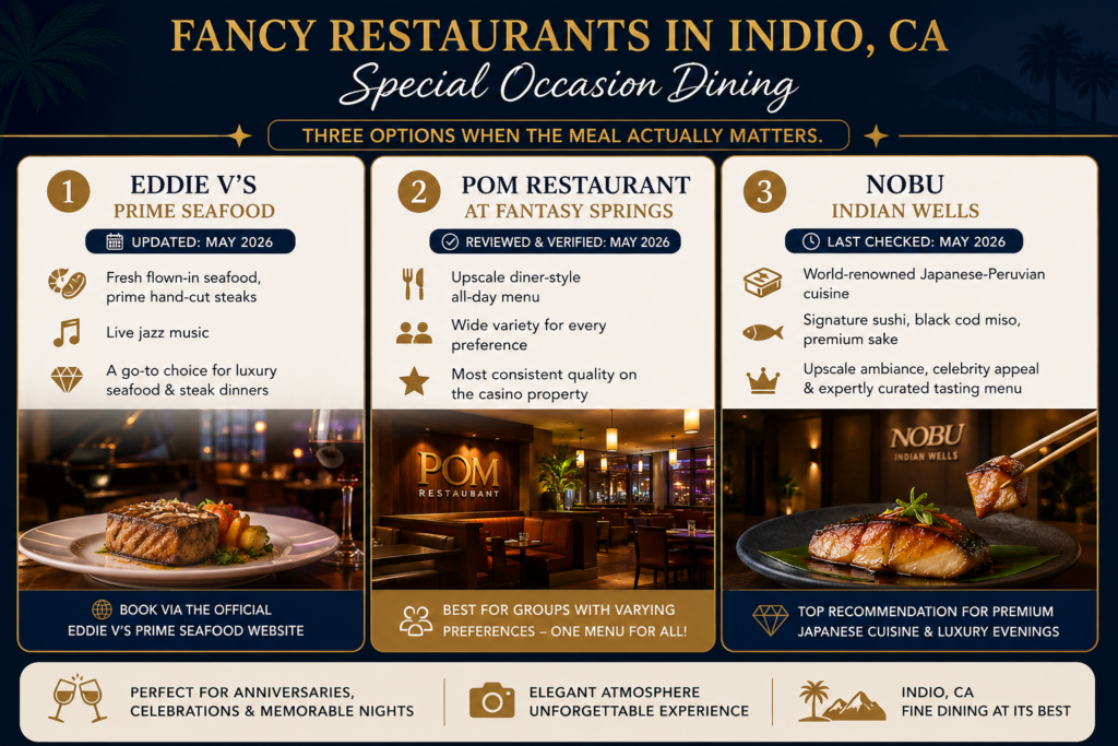 Best Restaurants in Indio CA: 20 Top Local Picks (2026) 34 Fancy Restaurants In Indio CA