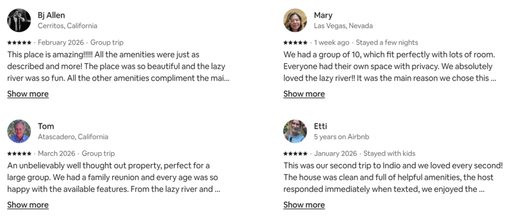 Vacation Homes in Indio CA: 25 Best Luxury Stays (2026) 15 Lazy River Resort Reviews