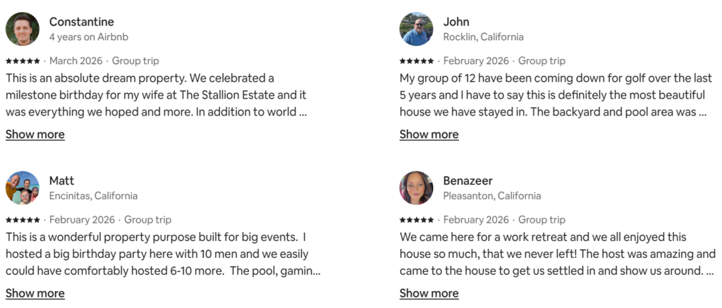 Vacation Homes in Indio CA: 25 Best Luxury Stays (2026) 20 The Stallion Estate Reviews