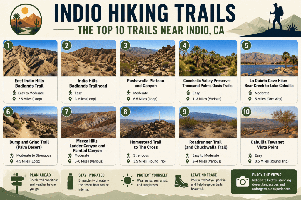 Top 10 Hiking Trails Near Indio