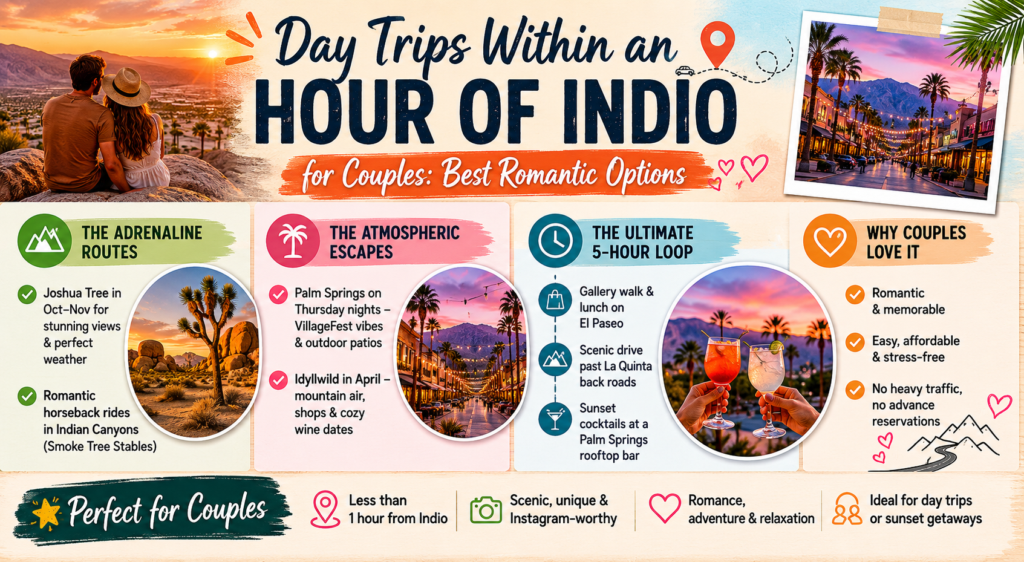 Day Trips Within an Hour of Indio: 6 Best Picks 2026 8 Day Trips Within an Hour of Indio for Couples
