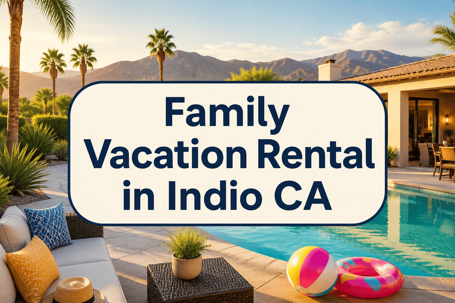 Family Vacation Rental in Indio