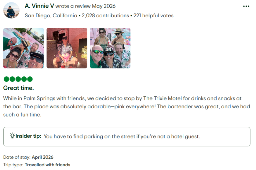 Trixie motel review