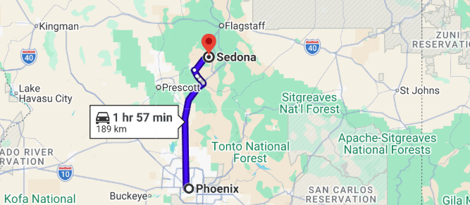 Sedona Day Trip from Phoenix: 7 Best Stops + Smart Timing 1 Driving from Phoenix to Sedona: Scenic Route vs Direct Route