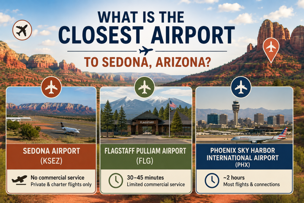 Sedona Day Trip from Phoenix: 7 Best Stops + Smart Timing 6 What Is the Closest Airport to Sedona, Arizona?