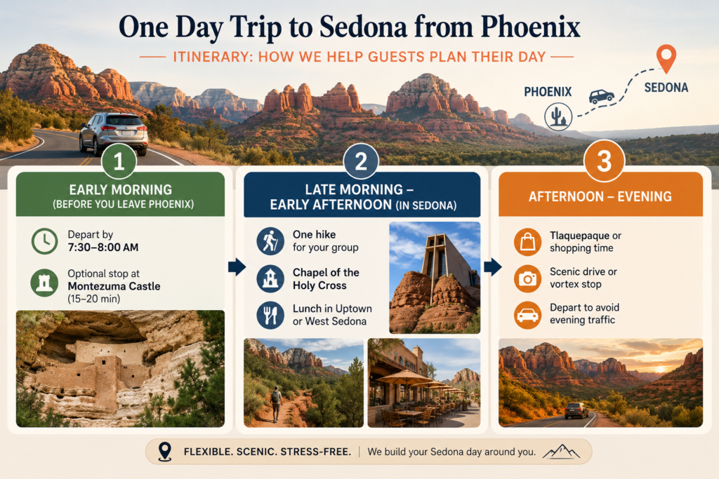 Sedona Day Trip from Phoenix: 7 Best Stops + Smart Timing 8 One-Day Trip to Sedona from Phoenix Itinerary