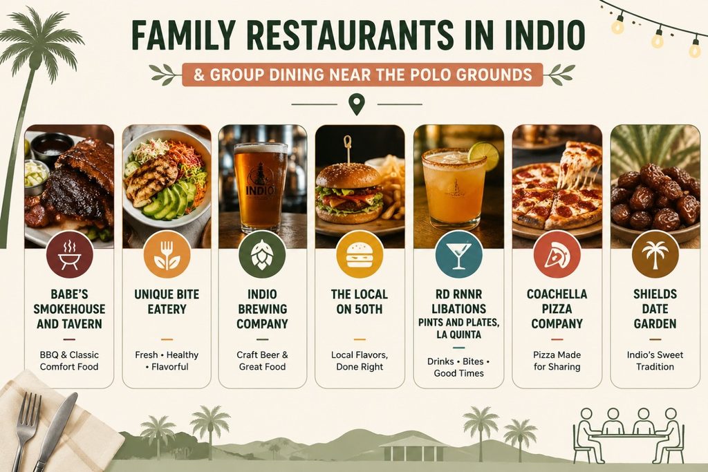 Best Restaurants in Indio, CA: 20 Spots Locals Swear By 54 Family Restaurants Indio and Group Dining Near the Polo Grounds