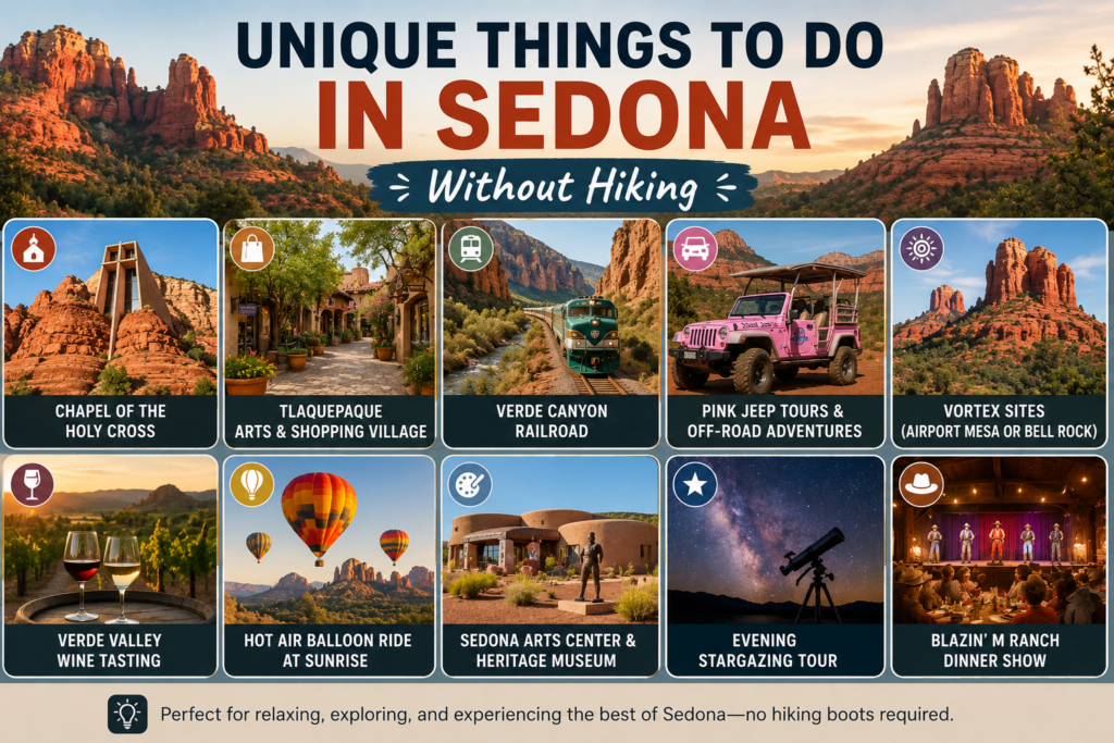 Sedona Travel Guide: 12 Expert Tips for a Perfect 2026 Trip 12 Unique Things to Do in Sedona Without Hiking