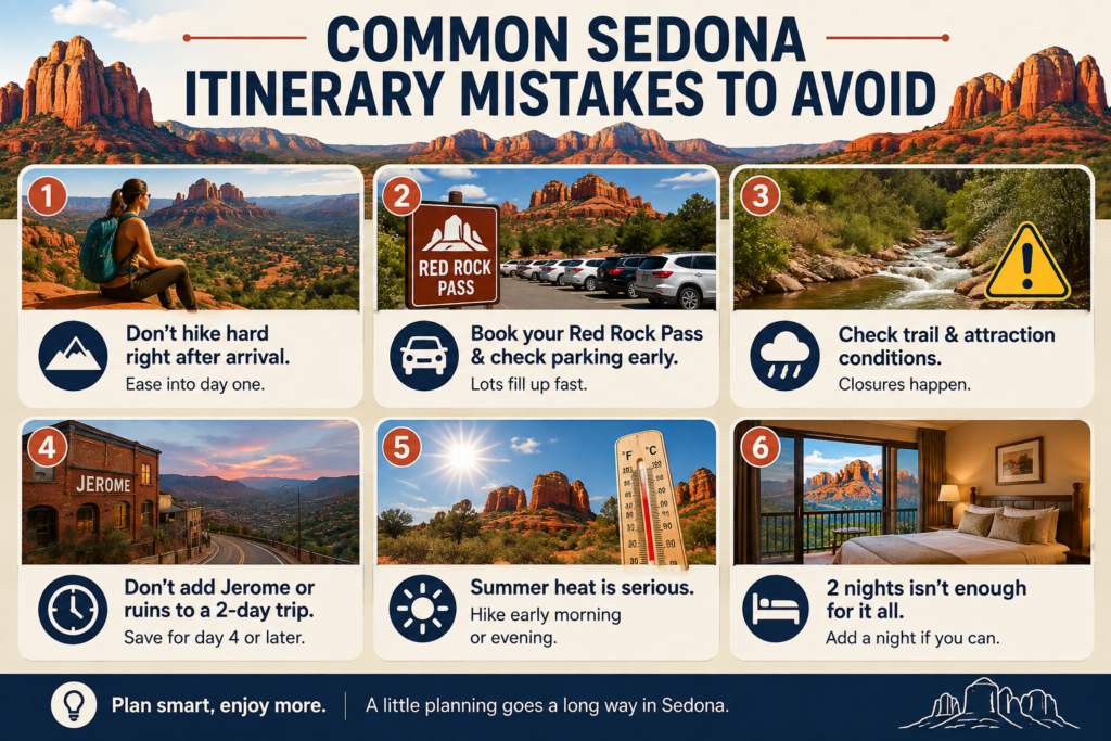 Common Sedona Itinerary Mistakes to Avoid