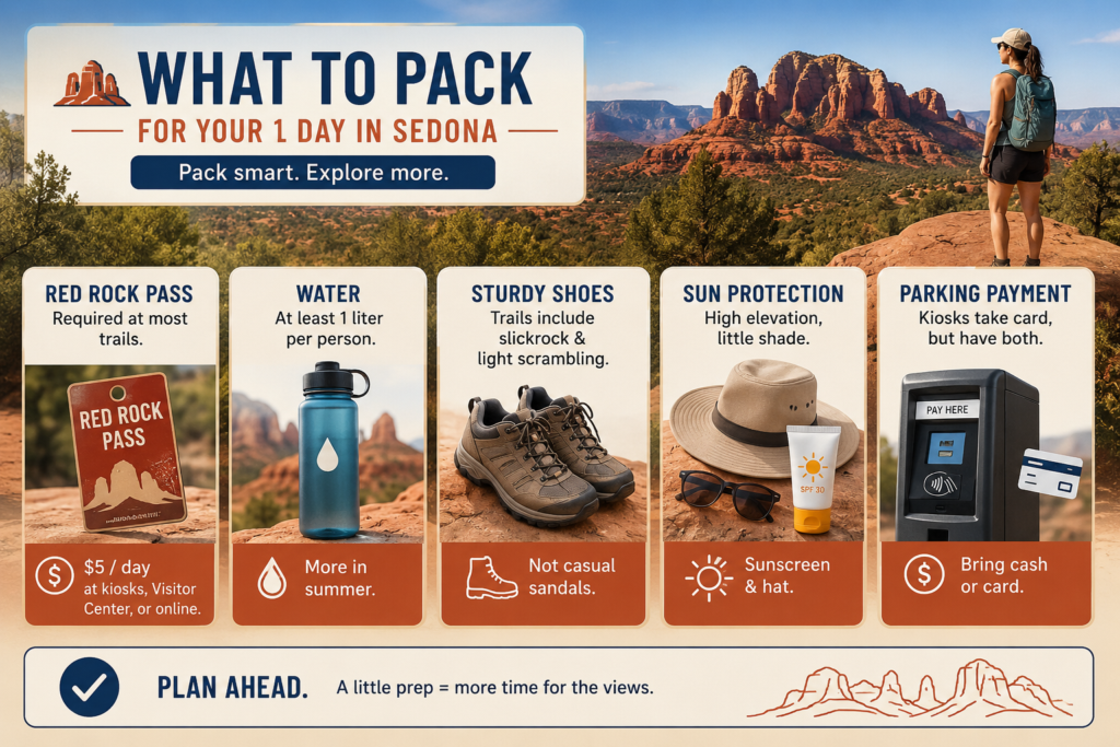 One Day in Sedona: 8 Perfect Stops for an Epic 2026 Trip 12 What to Pack and Practical Tips for Your Sedona Arizona 1 Day Itinerary