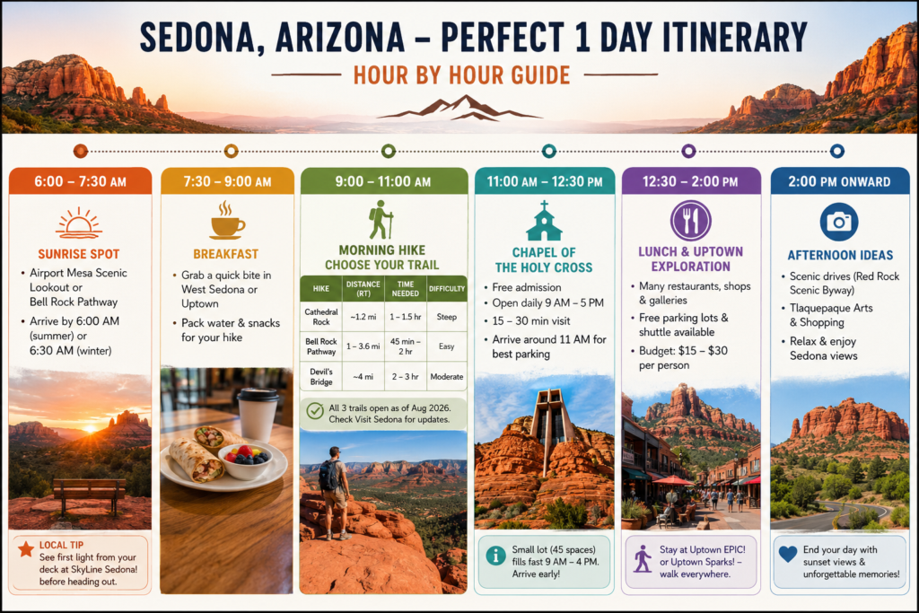 One Day in Sedona: 8 Perfect Stops for an Epic 2026 Trip 1 The Best Sedona Arizona Itinerary for 1 Day