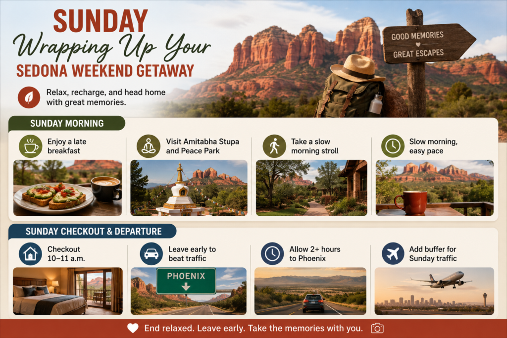 Sunday: Wrapping Up Your Sedona Weekend Getaway