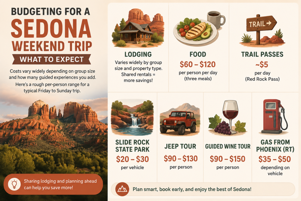 Budgeting for a Sedona Weekend Trip