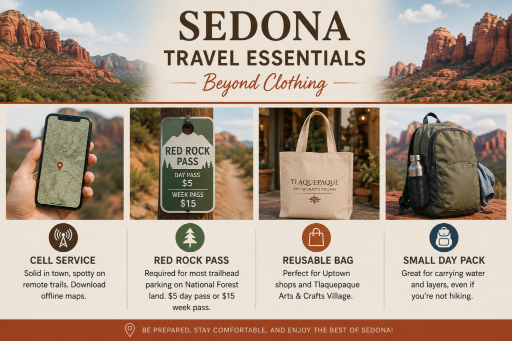 Sedona Travel Essentials Beyond Clothing
