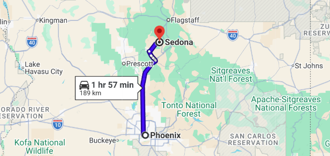 Sedona Day Trip Guide: 3 Best Routes + 4 Easy Hikes 2 Phoenix to Sedona Day Trip: Distance and Best Departure Time